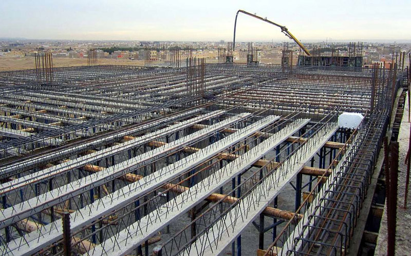 اجرای سقف بتنی