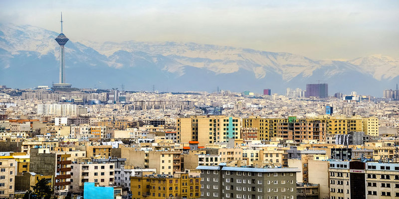 نمای زیبای شهر تهران